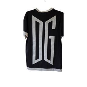 Dolce Gabbana Men's Medium Black T-Shirt Large DG Logo Oversize  size IT 48